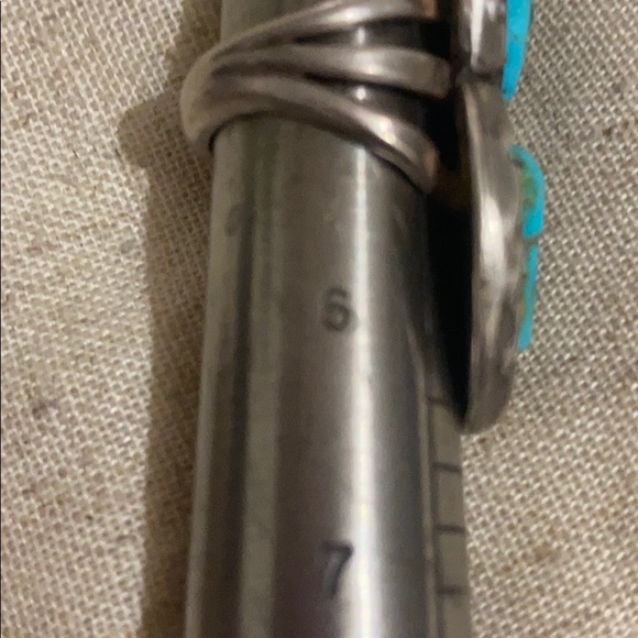 Sterling s Navajo turquoise stone vintage ring - Picture 6 of 6